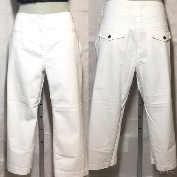 Tommy White Cotton Capris Size 14
